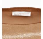 CÉLESTE CUIR Trousse ronde Ø5,5x22 cm Disco Or