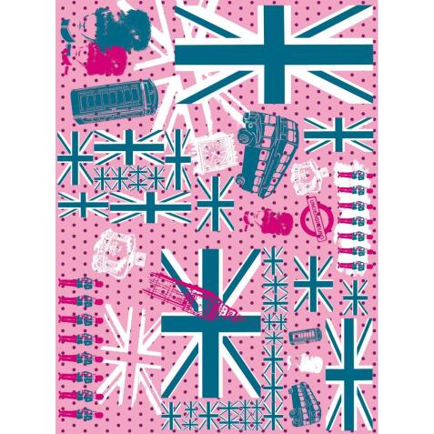 * 580 - Pochette 20 feuilles Décopatch - Rose