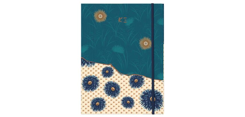 K3 blue, Chemise à élastique 24x32 cm. - Multicolore