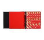 Classeur numismatique + 5 feuilles plastique - 24,5x25 cm