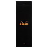 Bloc agrafé Shopping N°8 7,4x21 cm 80 feuilles lignées 80 g. - Noir