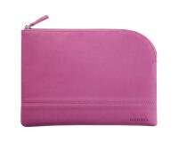 Rhodiarama pochette zippée en simili cuir - taille M (16x22 cm) - Lilas