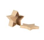 Mini boite étoile 7x7x3 cm - Kraft