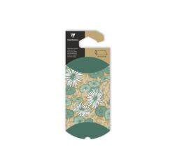 Pochette cadeau, 8x12cm, Végétales - Vert