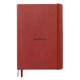Rhodiarama Goalbook Creation rembordé rigide A5 100p papier lavis technique blanc uni 200g avec élastique - Nacarat