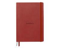 Rhodiarama Goalbook Creation rembordé rigide A5 100p papier lavis technique blanc uni 200g avec élastique - Nacarat