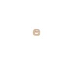 Petite lettre kraft e 8,5cm - Kraft