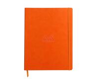 Rhodiarama cahier souple A4+ 160 pages ligné papier ivoire 90g - Tangerine