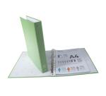 Carpeta Exacompta forrada polipropileno 4 anillas 30mm - A4 - Verde anis