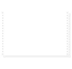 Computer listing paper 1000 NCR white sheets - 2-part micro-perforations 330x8'' - White