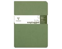 Set de 2 carnets piqués Age Bag A4 96 pages uni - Vert