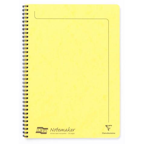 Notemaker Europa cahier reliure intégrale A4 120 pages détachables ligné