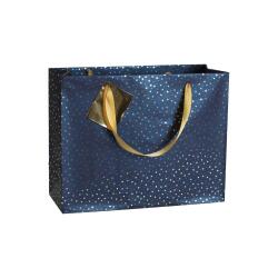 Sac cadeau "Premium Nuit bleutée" 32 x 13 x 24,5 cm - Bleu