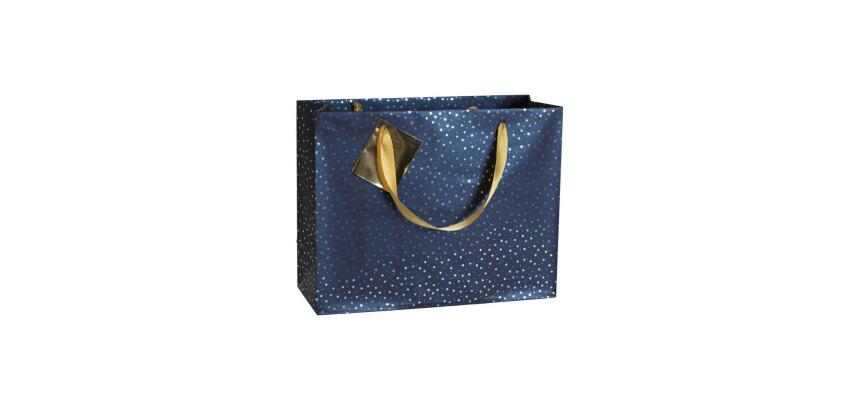 Prem.Nuit bleutée sac shop.32x13x24,5cm - Bleu