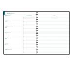 Recharge agenda de bureau EasyTime 27S spiralé 21 x 27 cm Semainier Janvier à décembre 2026