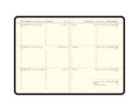 Recharge Agenda de poche La Semaine Planifiée 13 9 x 13 cm Semainier Janvier à décembre 2026