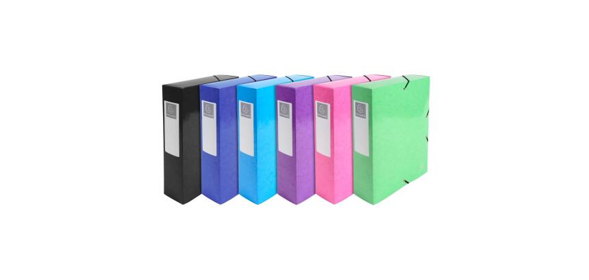 Carpetas de proyecto con gomas Iderama® 7/10e - 600 g/m2 - Lomo: 80 mm - Formato de documento: A4 máximo 24x32cm - Tamaño: 25x33cm - Colores surtidos