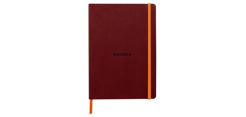 Rhodia Softcover Notebook - A5 - Dot - 80 Sheets - 90gsm - Wine