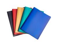 Carpetas de fundas Polipropileno recicladas Opak reciclado flexible 4/10 e - (Vistas: 200 Fundas: 100) - 24x32 cm para A4 - Colores surtidos