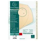 Separadores Separadores con pestañas impresas cartulina crema 155grs - Marfil - Marfil