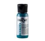 DARWI Flacon de 50 ml de Peinture Textile Opaque - Bleu canard