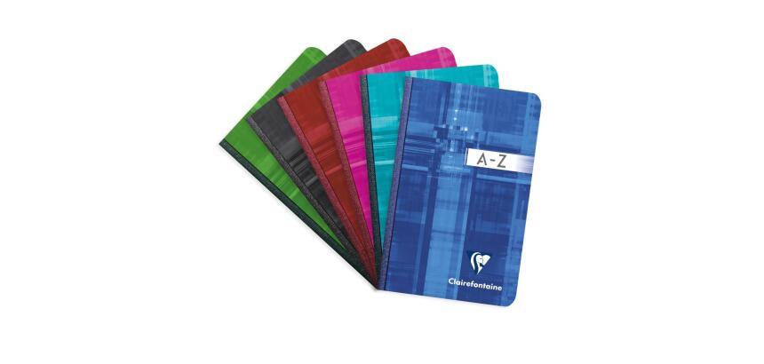 Répertoire brochure dos toilé 9x14 cm 192 pages petits carreaux - Assortis