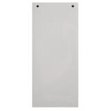 Paquet 100 fiches intercalaires horizontales unies perforées - 105x240mm