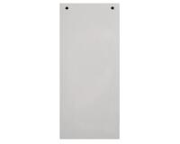 Paquet 100 fiches intercalaires horizontales unies perforées - 105x240mm