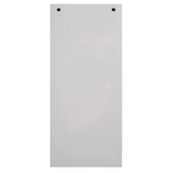 Paquet 100 fiches intercalaires horizontales unies perforées - 105x240mm