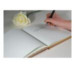 Livre d'or Balacron avec titre 140 pages blanches - 21x19 cm vertical - Couleurs assorties