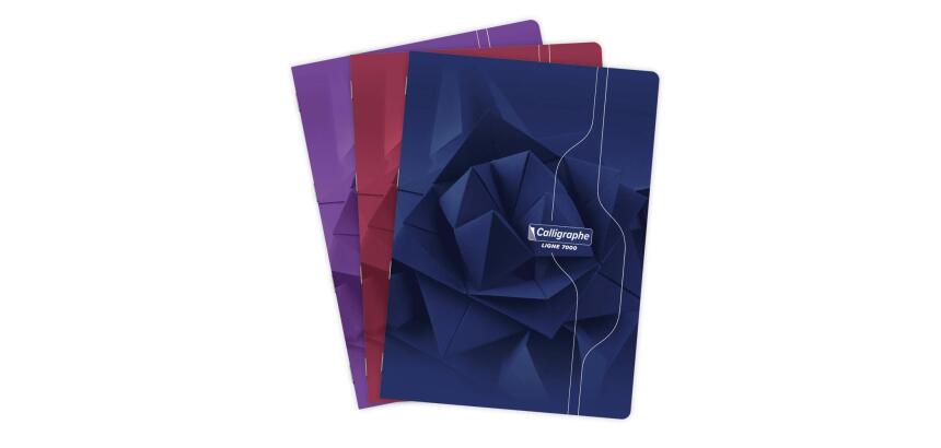 Cahier piqué 7000 A4 192 pages petits carreaux 70 g - Assortis