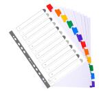 Separadores Separadores neutros con pestañas reforzados - Blanco - Blanco