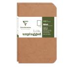 Set de 2 carnets piqués Age Bag 9x14 96 pages uni - Tabac