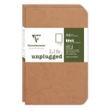 Set de 2 carnets piqués Age Bag 9x14 96 pages uni - Tabac