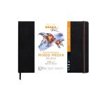 Rhodia Touch Mixed Media Book, papier Paint'On extra-blanc 250g - A4 paysage, 40 pages - Noir