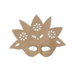 Masque fleur 9x23x22cm - Kraft
