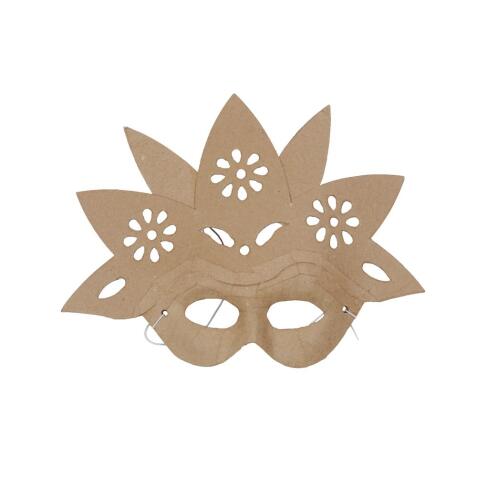Masque fleur 9x23x22cm - Kraft