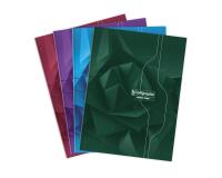 Cahier brochure rembordée rigide 7000 24x32 cm 288 pages grands carreaux 70 g - Assortis