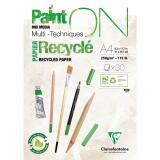 PaintON Recyclé bloc collé 30F A4 250g