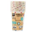 10 Gobelets en carton, 20 cl