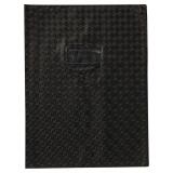 Protège-cahiers grain losange PVC 18/100ème avec porte-étiquette 24x32 cm