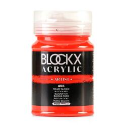 Peinture acrylique fine pot 500ml - Rouge blockx