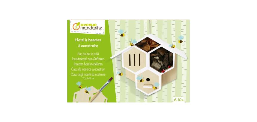 Boîte créative, Hôtel à insectes à construire - Bois