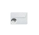PAPIERS MARBRÉS, Paquet de 20 enveloppes Pollen 114x162mm 120g/m2 - Bleu marbré
