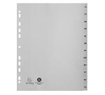 Separadores Separadores con pestañas impresas polipropileno 12/100º - Gris - Gris