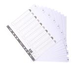 Intercalaires imprimés à touches plastifiées - 10 touches 1 à 10 - A4 maxi - Blanc