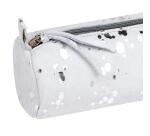 COSMICUIR DAIM Trousse ronde Ø5,5x22cm - Argent