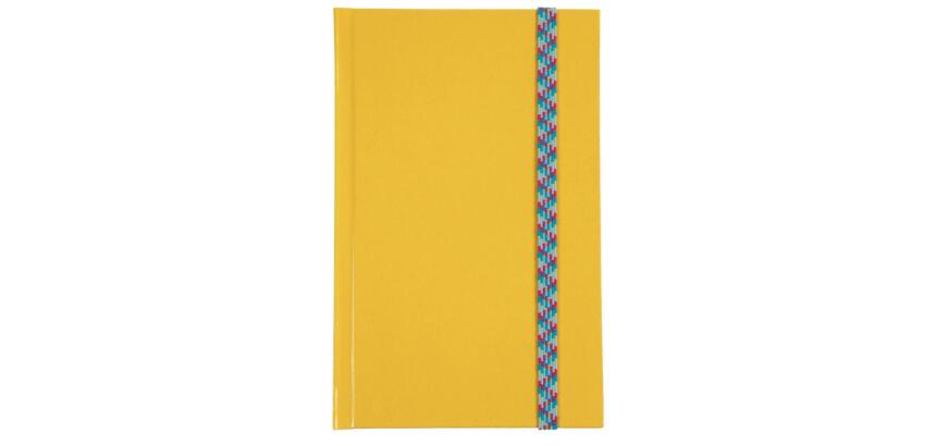Carnet Iderama 170x110, 192 pages lignées - Jaune