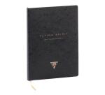 Flying Spirit Black, DaytoDay agenda 19x25 cm, 192 pagina's met stippen, insteektas met balg achteraan, bladwijzer, sluiting met elastiek, geassorteerd - Zwart