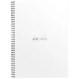 Notebook Rhodia Classic reliure intégrale 22,5x29,7 cm 160 pages ligné avec marge et cadre en-tête détachables 80g - Blanc